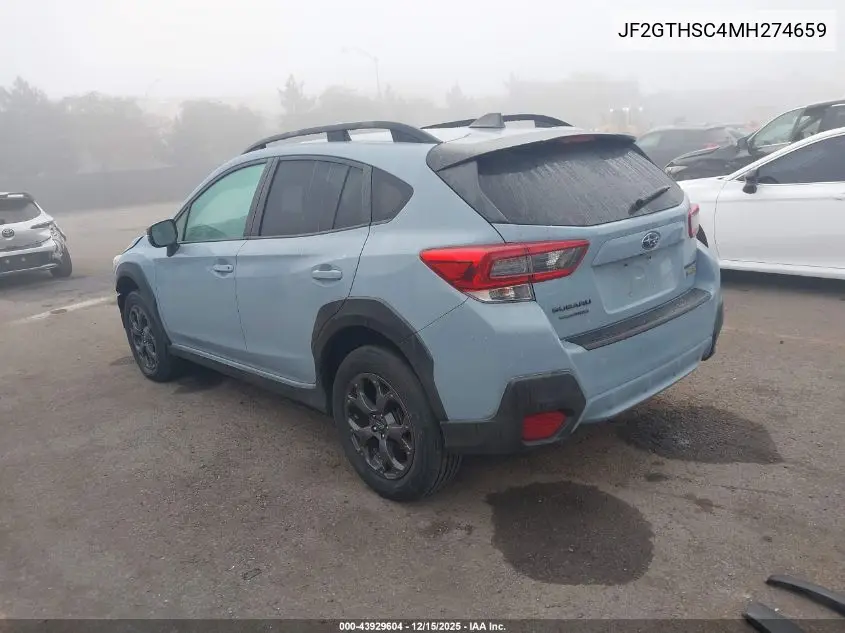 JF2GTHSC4MH274659 2021 Subaru Crosstrek Sport