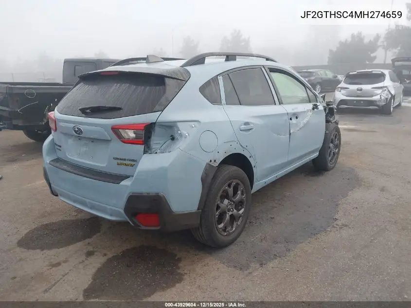JF2GTHSC4MH274659 2021 Subaru Crosstrek Sport