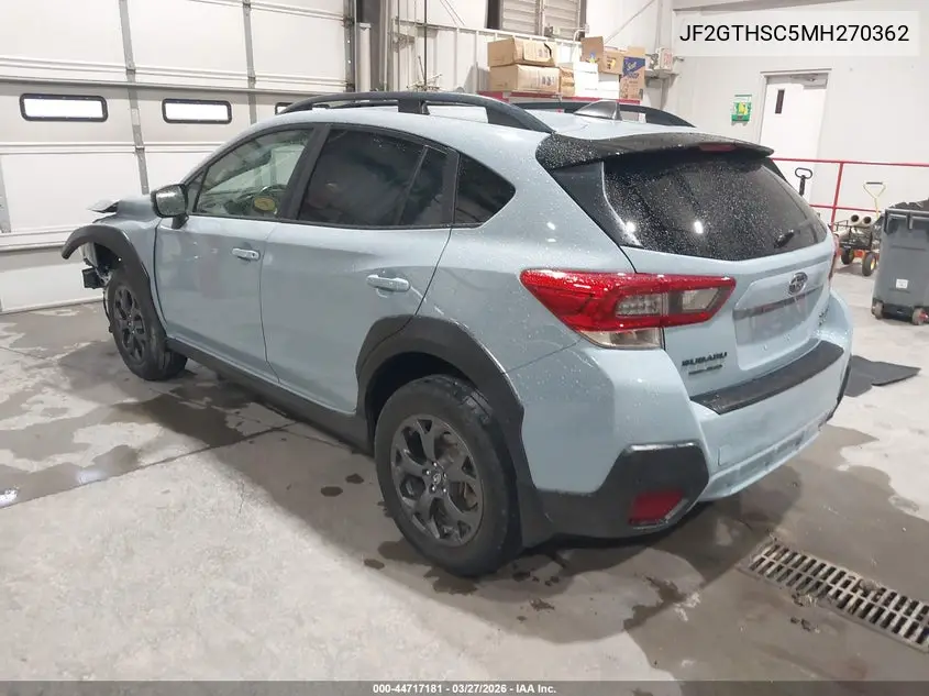 JF2GTHSC5MH270362 2021 Subaru Crosstrek Sport