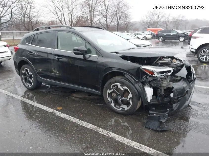 JF2GTHMC4N8260792 2022 Subaru Crosstrek Limited