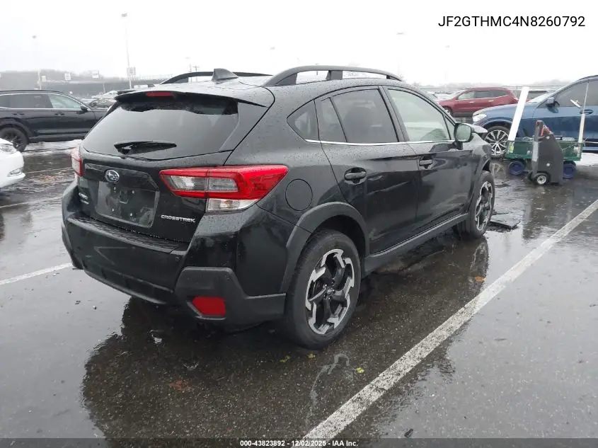 JF2GTHMC4N8260792 2022 Subaru Crosstrek Limited