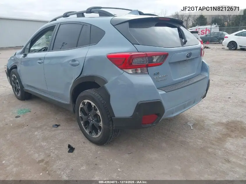 JF2GTAPC1N8212671 2022 Subaru Crosstrek Premium