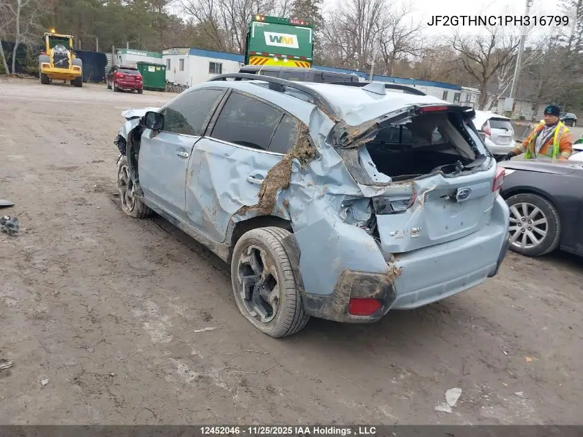 JF2GTHNC1PH316799 2023 Subaru Crosstrek Limited