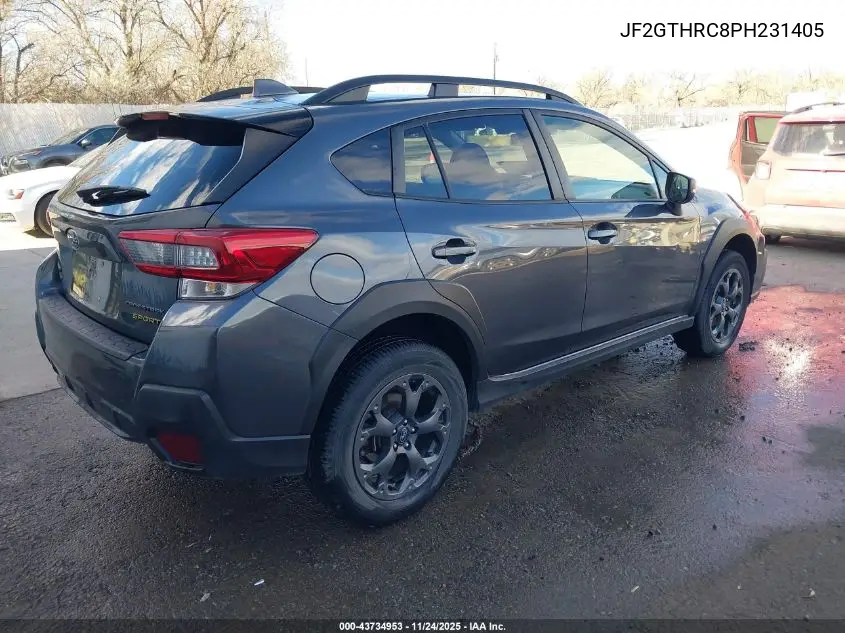 JF2GTHRC8PH231405 2023 Subaru Crosstrek Sport
