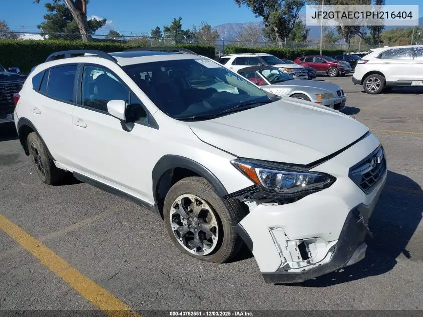JF2GTAEC1PH216404 2023 Subaru Crosstrek Premium
