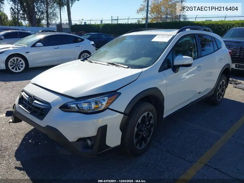 JF2GTAEC1PH216404 2023 Subaru Crosstrek Premium