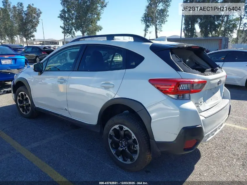 JF2GTAEC1PH216404 2023 Subaru Crosstrek Premium