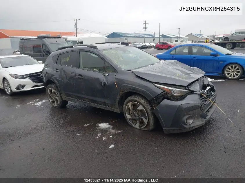 JF2GUHNCXRH264315 2024 Subaru Crosstrek Limited