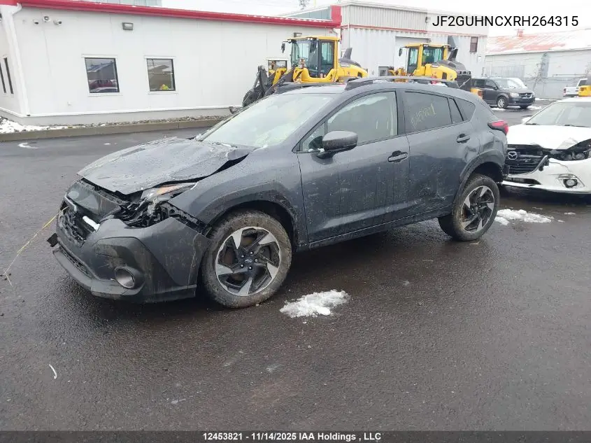 JF2GUHNCXRH264315 2024 Subaru Crosstrek Limited