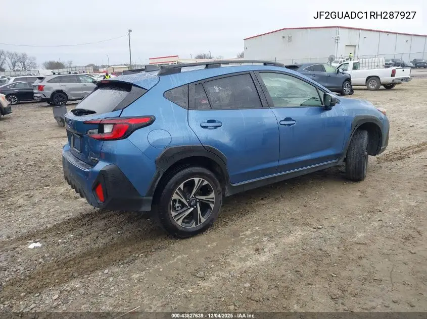 JF2GUADC1RH287927 2024 Subaru Crosstrek Premium