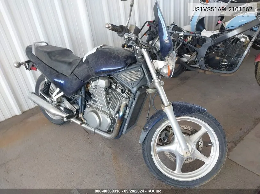 1990 Suzuki Vx800 VIN: JS1VS51A9L2101562 Lot: 40360318