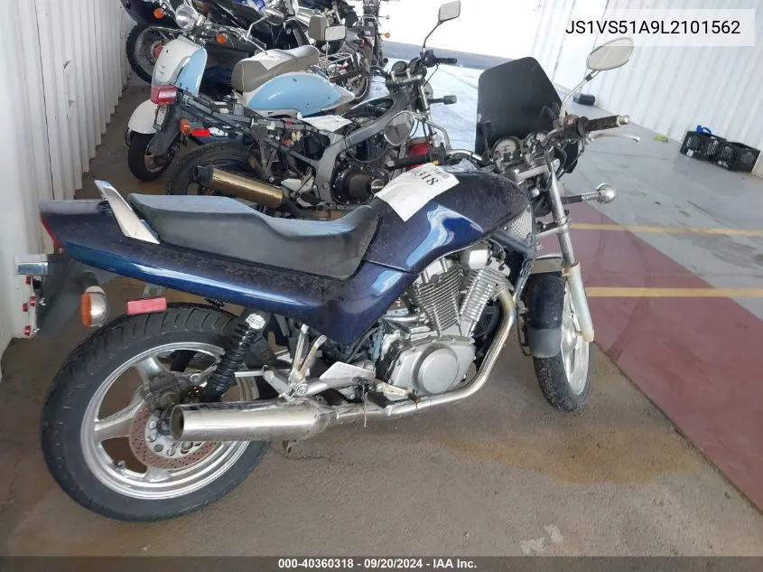 1990 Suzuki Vx800 VIN: JS1VS51A9L2101562 Lot: 40360318