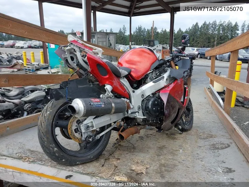 2000 Suzuki Gsx1300 R VIN: JS1GW71A8Y2105070 Lot: 39437328