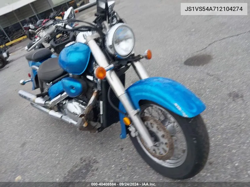 2001 Suzuki Vl800 VIN: JS1VS54A712104274 Lot: 40408584