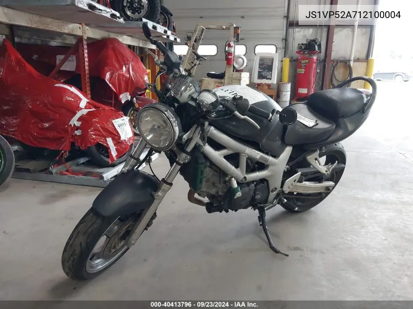 2001 Suzuki Sv650 S VIN: JS1VP52A712100004 Lot: 40413796