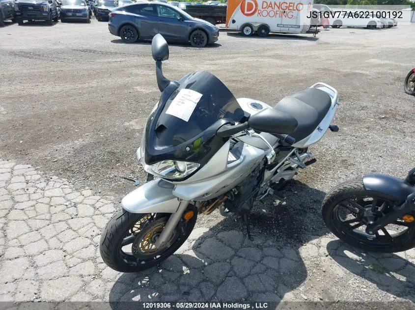 2002 Suzuki Gsf1200 S VIN: JS1GV77A622100192 Lot: 12019306