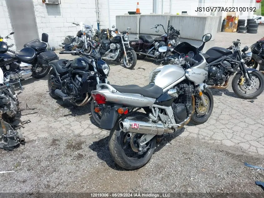 2002 Suzuki Gsf1200 S VIN: JS1GV77A622100192 Lot: 12019306