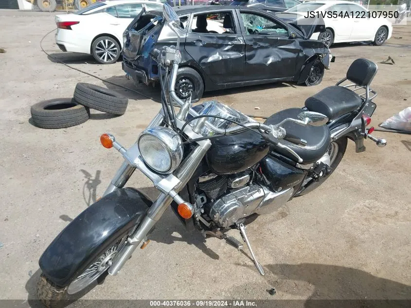 2002 Suzuki Vl800 VIN: JS1VS54A122107950 Lot: 40376036