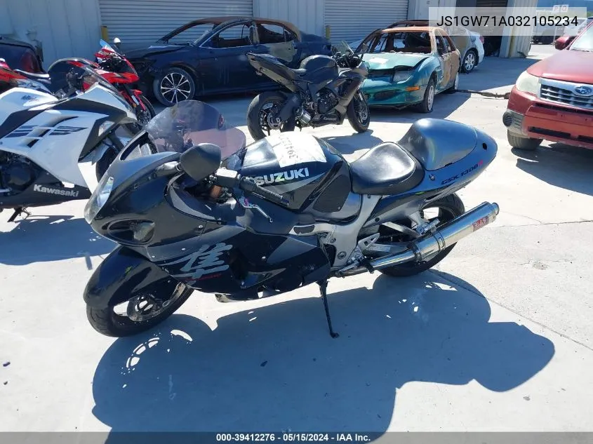 2003 Suzuki Gsx1300 R VIN: JS1GW71A032105234 Lot: 39412276