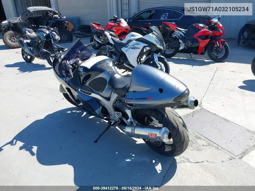 2003 Suzuki Gsx1300 R VIN: JS1GW71A032105234 Lot: 39412276