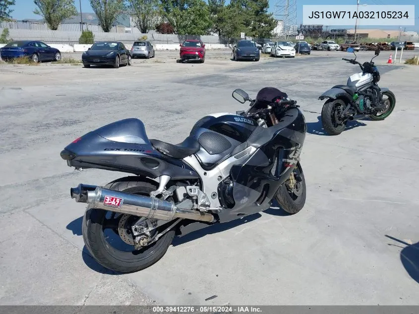 2003 Suzuki Gsx1300 R VIN: JS1GW71A032105234 Lot: 39412276