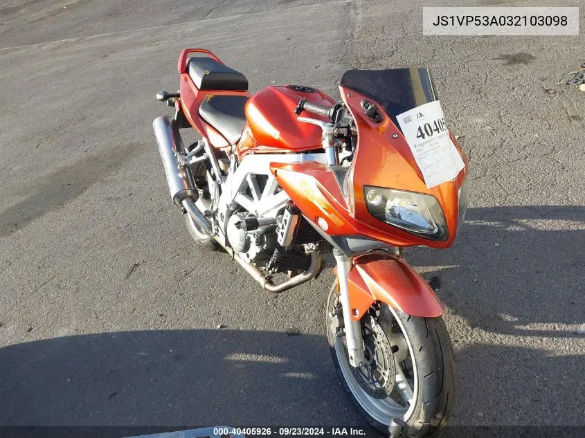 JS1VP53A032103098 2003 Suzuki Sv650