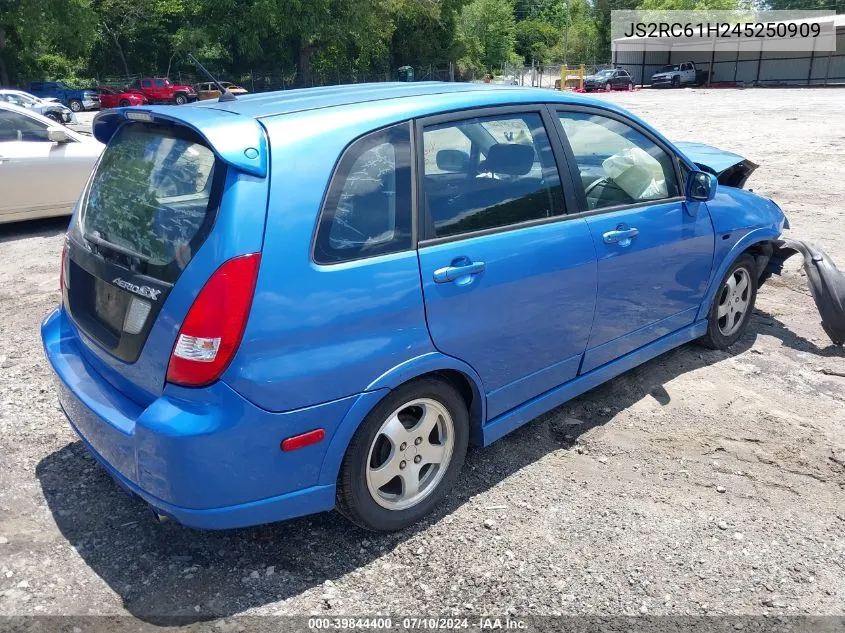 2004 Suzuki Aerio Sx VIN: JS2RC61H245250909 Lot: 39844400