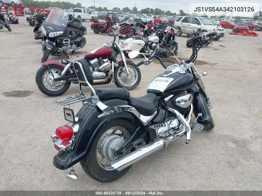 2004 Suzuki Vl800 VIN: JS1VS54A342103126 Lot: 40325728