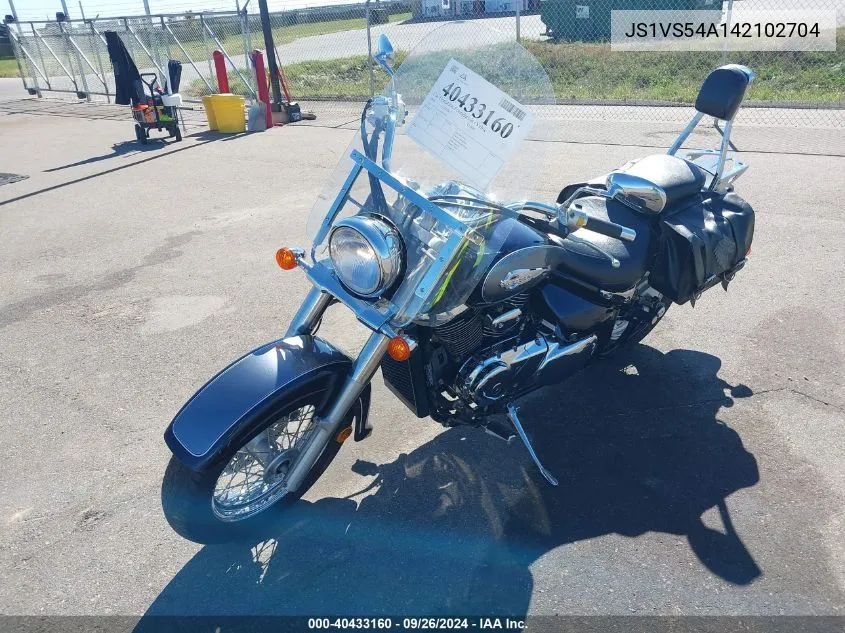 2004 Suzuki Vl800 VIN: JS1VS54A142102704 Lot: 40433160