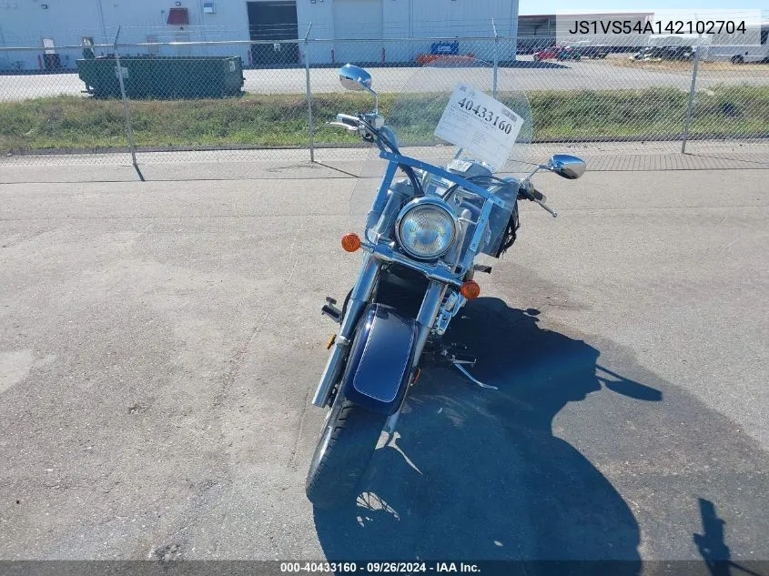 2004 Suzuki Vl800 VIN: JS1VS54A142102704 Lot: 40433160