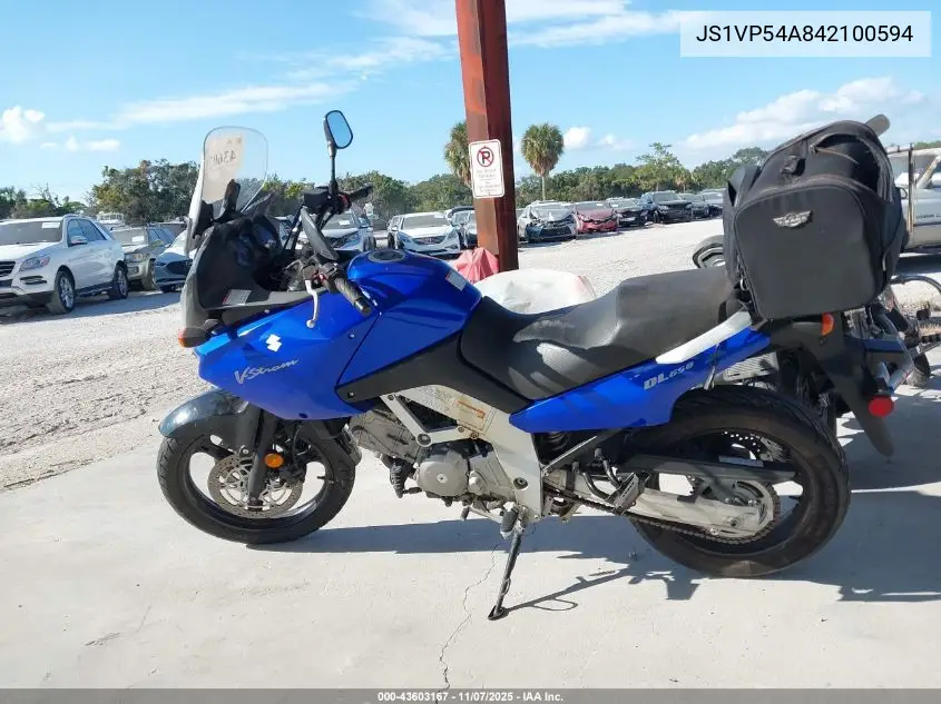 JS1VP54A842100594 2004 Suzuki Dl650 K
