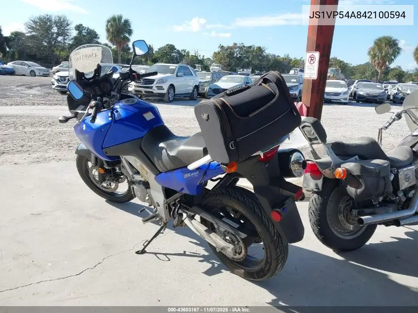 JS1VP54A842100594 2004 Suzuki Dl650 K