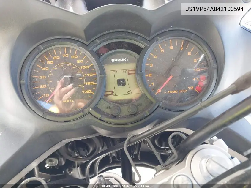 JS1VP54A842100594 2004 Suzuki Dl650 K