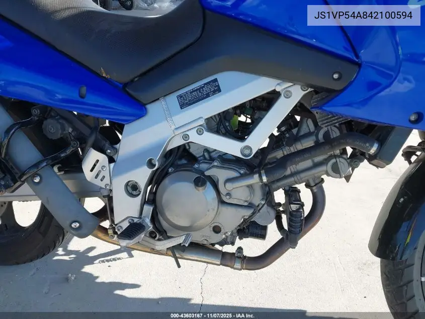JS1VP54A842100594 2004 Suzuki Dl650 K