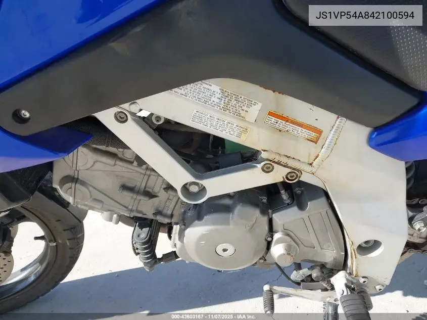 JS1VP54A842100594 2004 Suzuki Dl650 K