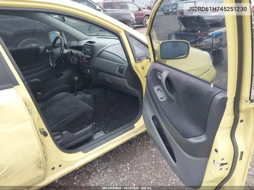 JS2RD61H745251230 2004 Suzuki Aerio Sx