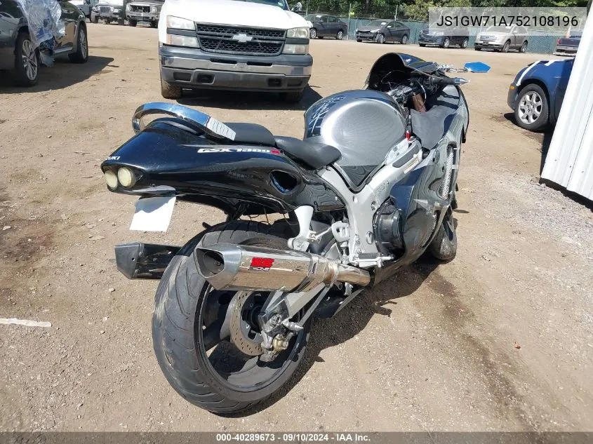 2005 Suzuki Gsx1300 Rk5 VIN: JS1GW71A752108196 Lot: 40289673