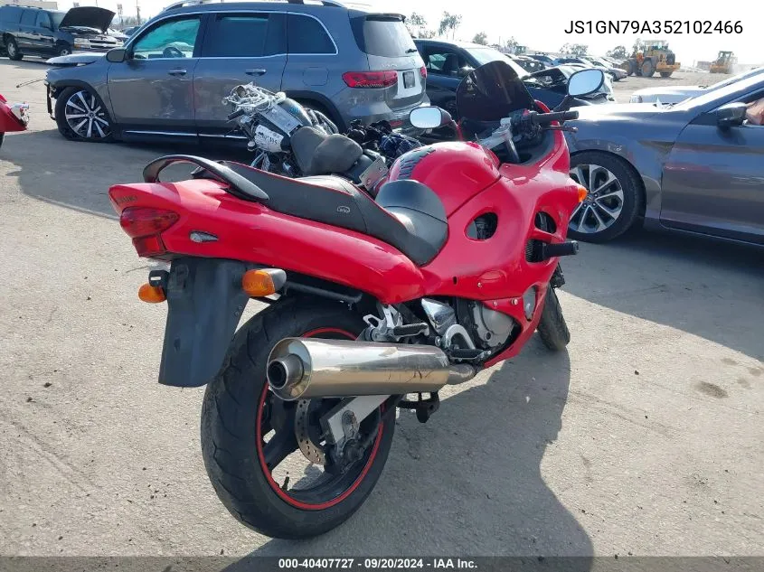 2005 Suzuki Gsx600 F VIN: JS1GN79A352102466 Lot: 40407727