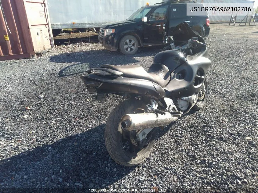 2006 Suzuki Gsx750 F VIN: JS1GR7GA962102786 Lot: 12003833