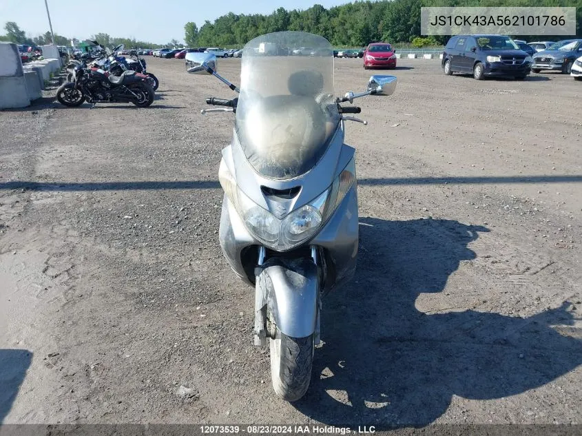 2006 Suzuki An400 K3 VIN: JS1CK43A562101786 Lot: 12073539