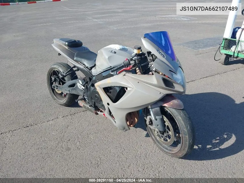 2006 Suzuki Gsx-R600 K6 VIN: JS1GN7DA662107489 Lot: 39291150