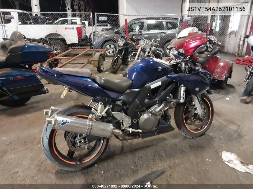 2006 Suzuki Sv1000 Sk3 VIN: JS1VT54A262101156 Lot: 40271892