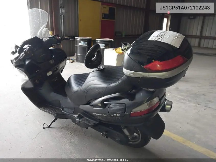 JS1CP51A072102243 2007 Suzuki An650