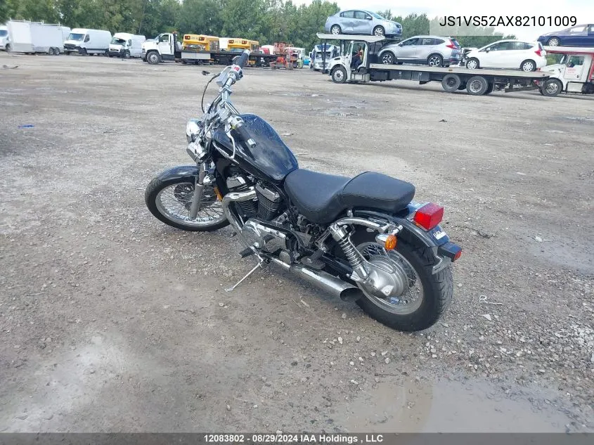 2008 Suzuki Vs800 VIN: JS1VS52AX82101009 Lot: 12083802