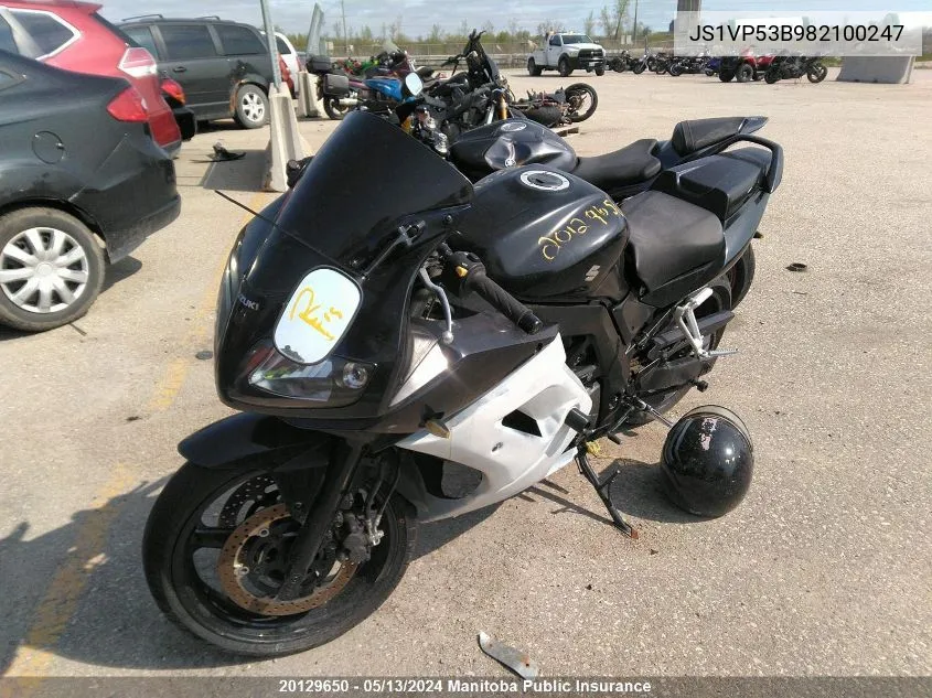 JS1VP53B982100247 2008 Suzuki Sv650A