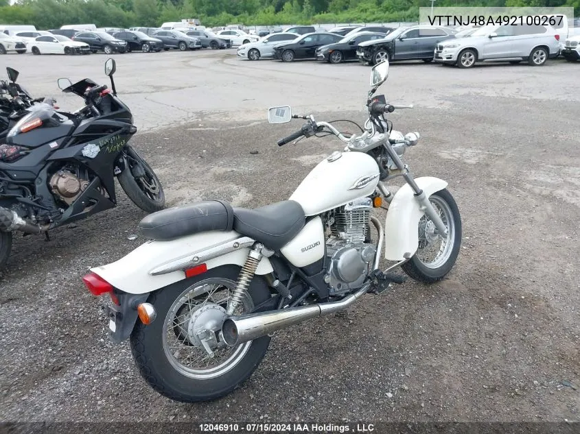 2009 Suzuki Gz250 VIN: VTTNJ48A492100267 Lot: 12046910