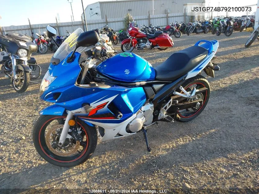 2009 Suzuki Gsx650 Fa VIN: JS1GP74B792100073 Lot: 12088611