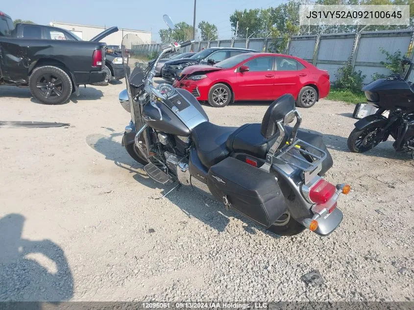 2009 Suzuki Vl1500 VIN: JS1VY52A092100645 Lot: 12096061