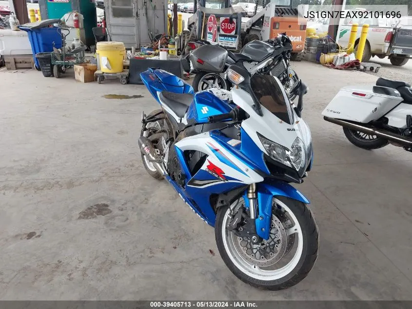 2009 Suzuki Gsx-R600 VIN: JS1GN7EAX92101696 Lot: 39405713