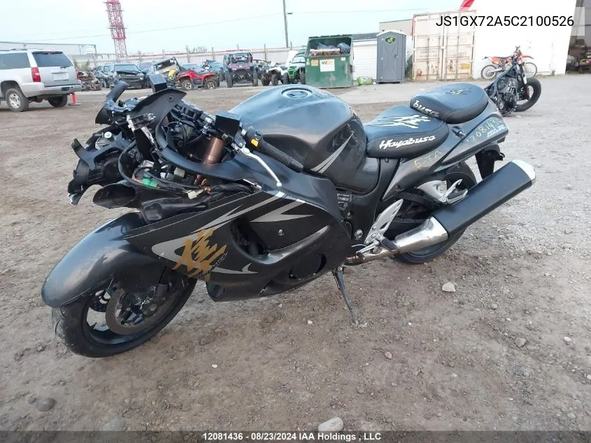 2012 Suzuki Gsx1300 R VIN: JS1GX72A5C2100526 Lot: 12081436